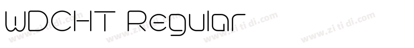 WDCHT Regular字体转换